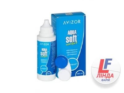 Розчин Avizor Aqua Soft Comfort для контактних лінз по 120 мл у флак. пласт.-0