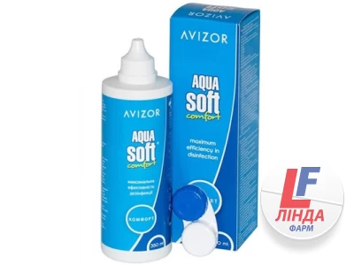 Розчин Avizor Aqua Soft Comfort для контактних лінз по 350 мл у флак. пласт.-0