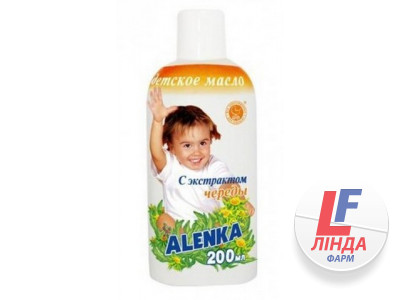 Олія дитяча Alenka з екстрактом причепи, 200 мл-0
