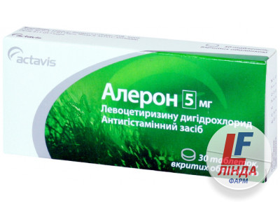 Алерон таблетки, в/о по 5 мг №30 (10х3)-0