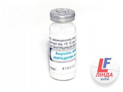 Ампициллин порошок для иньекций 1г флакон №1-0