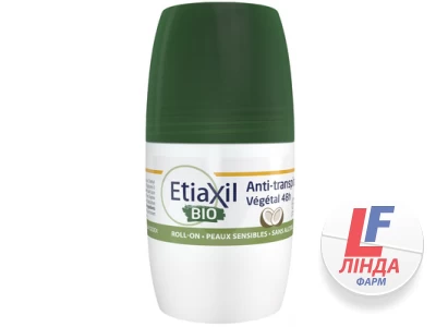 Дезодорант-антиперспирант Etiaxil Bio Vegetal Protection 48H от умеренного потоотделения, с ароматом кокоса, шариковый, 50 мл-0