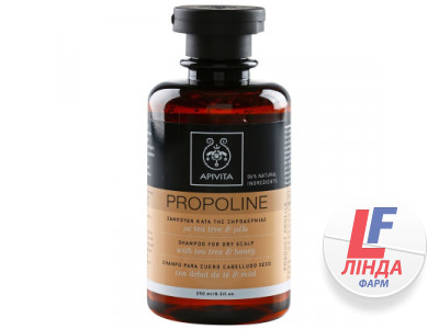 Apivita Propoline (Апивита Прополайн) Шампунь для сухой кожи головы с медом и чайным деревом 250мл-0