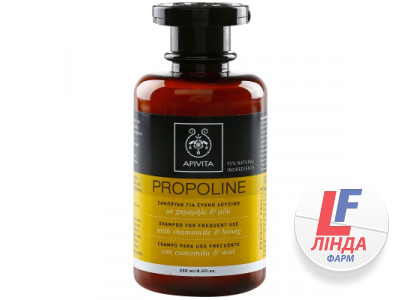 Apivita Propoline (Апивита Прополайн) Шампунь для ежедневного использования с ромашкой и мёдом 250мл-0