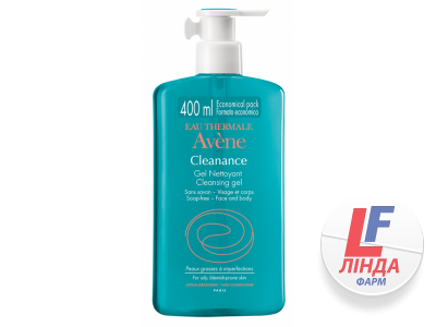 Авен (Avene) Cleanance Клинанс Гель на безмильний основе для очищения жирной и проблемной кожи лица и тела 400мл-0