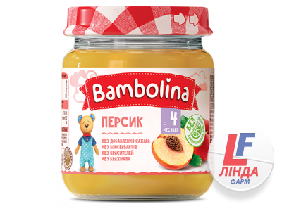 Bambolina (Бамболина) Пюре фруктовое персик 100г-0