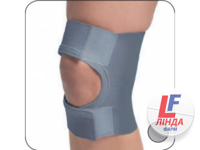 Бандаж колінного суглоба з відкритим філіжанкою розмір 3 (3002) сірий-0