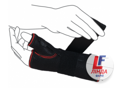 Бандаж на променево-зап'ястковий суглоб з фіксацією великого пальця, лівий Dr.Frei Sport S8555-0