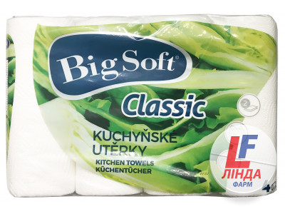 Big Soft Classic (Биг Софт Классик) Полотенца бумажные одноразовые 2 слоя №4-0