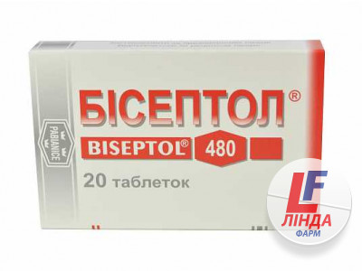 Бісептол таблетки 400мг/80мг №14-0