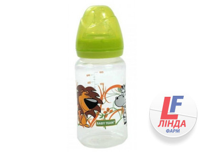 Бутылочка для кормления детская BABY TEAM (Беби Тим) артикул 1002 с широким горлом с 6 месяцев 250 мл-0