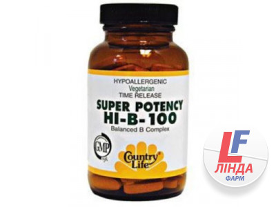 Country Life Super Potecy Hi-B-100 таблетки №100-0