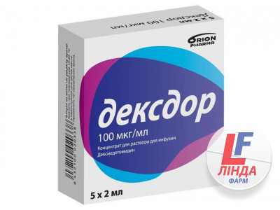 Дексдор концентрат для раствора для инфузий 100 мкг/мл 2мл №5-0