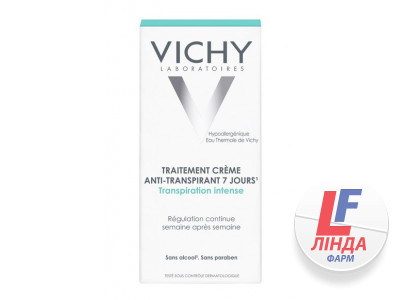 Vichy (Виши) Дезодорант-крем 7 Дней для регуляции чрезмерного потоотделения 30мл-0