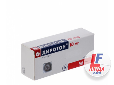 Диротон таблетки по 10 мг №56 (14х4)-0