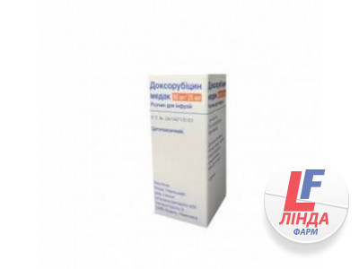 Доксорубицин-Медак лиофильный порошок для приготовления раствора 2мг/мл флакон 25мл (50мг) №1-0