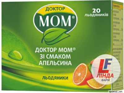 Доктор МОМ со вкусом апельсина леденцы №20-0
