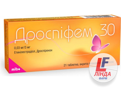 Дроспифем 30 таблетки 0.03мг/3мг №21-0