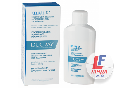 Шампунь Ducray Kelual DS проти стійкої лупи та себорейного дерматиту, 100 мл-0