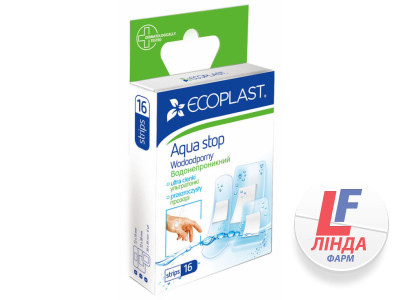 Ecoplast (Экопласт) Пластырь медицинский набор Аква стоп водонепроницаемый 16шт-0