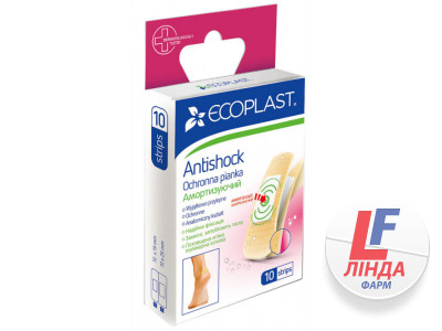 Ecoplast (Экопласт) Пластырь медицинский набор Анти шок мягкий защитный 10шт-0