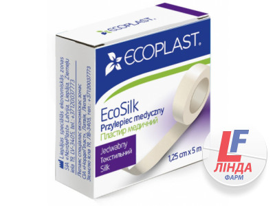 Ecoplast (Екопласт) Пластир медичний текстильний ЕкоСілк 1,25см*5м-0