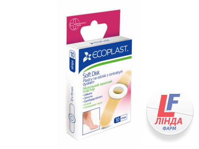 Ecoplast (Экопласт) Пластырь мозольный защитный СофтДиск 10шт-1