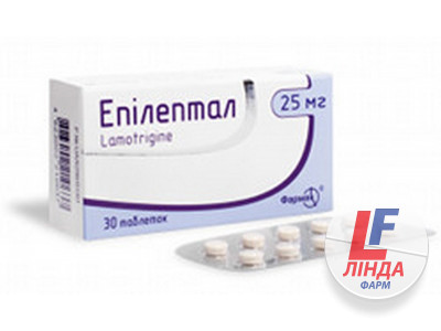 Епілептал таблетки по 25 мг №30 (10х3)-0