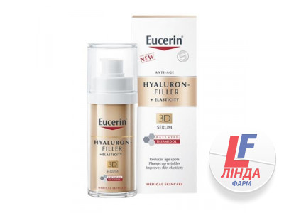 Сироватка для зрілої шкіри Eucerin 83566 Hyaluron-Filler + Elasticity Anti-Age 3D Serum 83566, 30 мл-0