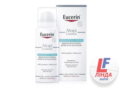 Спрей Eucerin 89790 AtopiControl проти свербежу, 50 мл-0