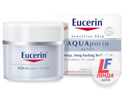 Eucerin (Эуцерин) AQUAporin Active АКВАпорин Актив Крем интенсивное увлажнение для нормальной и комбиированной кожи 50мл-0