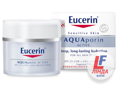 Eucerin (Эуцерин) AQUAporin Active АКВАпорин Актив  Крем интенсивное увлажнение для всех типов кожи SPF25 50мл-1