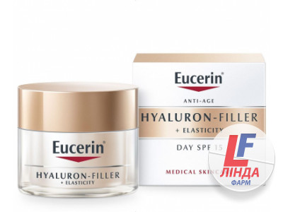 Eucerin (Эуцерин) Hyaluron-Filler+Elasticity Гиалурон-Филлер+Эластисити Дневной крем для активации биоревитализации и повышения упругости кожи SPF15 50мл-0