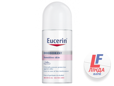 Eucerin (Эуцерин) Роликовый антиперспирант 24 часа защиты гипер-чувствительной и склонной к аллергическим реакциям кожи 50мл-0