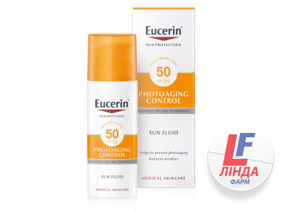 Eucerin (Еуцерин) Sun Сонцезахисний антивіковий флюїд для обличчя SPF50 50мл-0