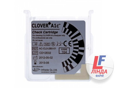 Ежемесячный контрольный картридж к анализатору Clover A1c №1-0