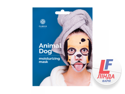 Fabrik Cosmetology Фабрик Косметолоджи Тканевая маска для лица увлажняющая Animal Dog Собачка-0