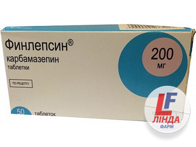 Фінлепсин таблетки по 200 мг №50 (10х5)-0