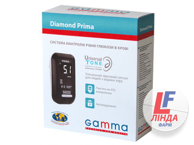 Gamma Diamond Prima (Гамма Даймонд Прима) Глюкометр система контроля уровня сахара в крови-1