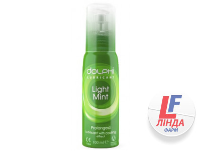 Гель-смазка Dolphi (Долфи) Light Mint пролонгирующий с охлаждающим эффектом 100мл-0