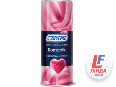 Гель-змазка інтимна Contex Romantic з ароматом полуниці, 100 мл-0