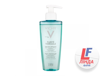 Vichy Purete Thermale (Віші Пюрте Термаль) Гель, що очищає, освіжаючий для всіх типів шкіри 200мл-0