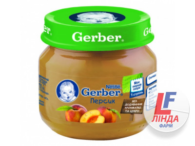 Gerber (Гербер) Пюре персик с 4 месяцев 80г-0