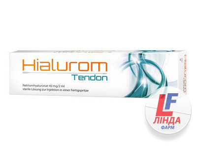 Гиалуром Тендон (Кислота гиалуроновая) HIALUROM TENDON внутрисуставная инъекция раствор 40мг/2мл ампула №1-0