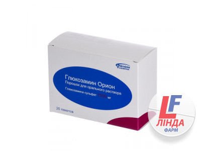 Глюкозамін Оріон порошок для перорального застосування 1,5 г пакет 3,95 г №20-0