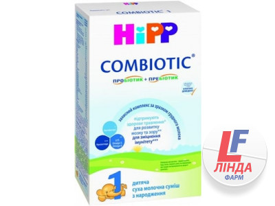 Суха молочна суміш HiPP Combiotic 1, з народження, 300 г-0