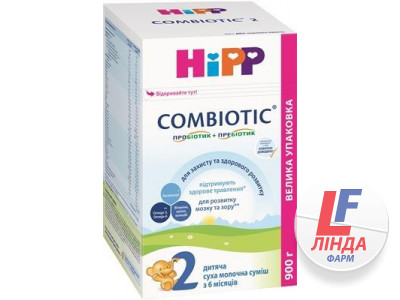 Суха молочна суміш HiPP Combiotic 2, з 6 місяців, 900 г-0