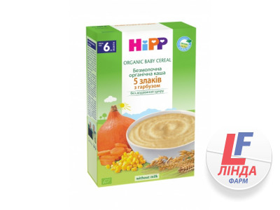 Каша HIPP (Хипп) безмолочная органическая мультизлаковая с тыквой с 6 месяцев 200г-0
