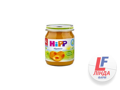 Пюре HIPP (Хіп) фруктове Абрикоси з 4 місяців 125г-0