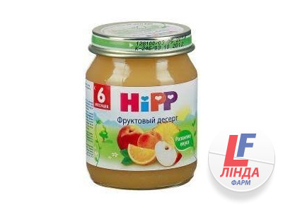 Пюре HIPP (Хіп) фруктове Фруктовий десерт з 4 місяців 125г-0